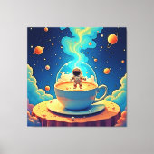 Toile Astronaute Café Espace Art (Recto)