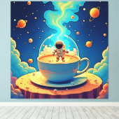 Toile Astronaute Café Espace Art (Insitu (Plancher de Bois))