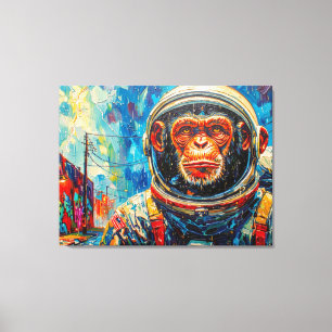TOILE ASTRONAUTE CHIMPANZÉ RENTRE À LA MAISON-6