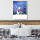 Toile Astronaute dans l'espace avec ballon de lune cosmo (Insitu(Chambre))