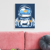 Toile Astronaute du poisson d'or (Insitu(Salon))