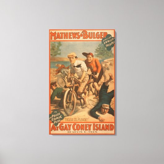 Toile "At gay Coney Island" Poster de la comédie musical (Recto)