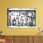 Toile Atelier d'impression lithographique de Delpech, c. (Insitu(Salon))