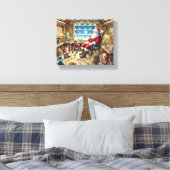 Toile Atelier père Noël's Christmas Wall Art | Rustique  (Insitu(Chambre))
