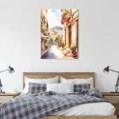 Toile Athènes Grèce aquarelle (Insitu(Chambre))