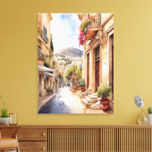 Toile Athènes Grèce aquarelle (Insitu(Salon))