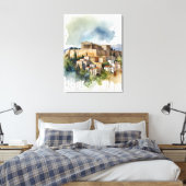 Toile Athènes Grèce aquarelle (Insitu(Chambre))