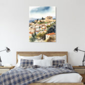 Toile Athènes Grèce aquarelle (Insitu(Chambre))