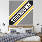 Toile Athlétisme Gras Noir Gris Jaune TOMBE (Insitu(Chambre))