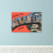 Toile Atlanta, Géorgie - Scènes de grandes lettres (Insitu (Plancher de Bois))
