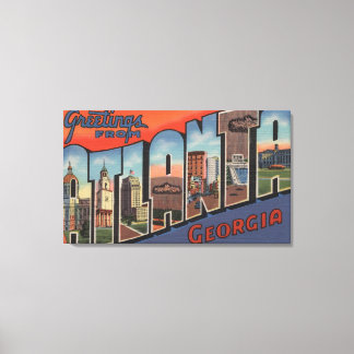 Toile Atlanta, Géorgie - Scènes de grandes lettres 2