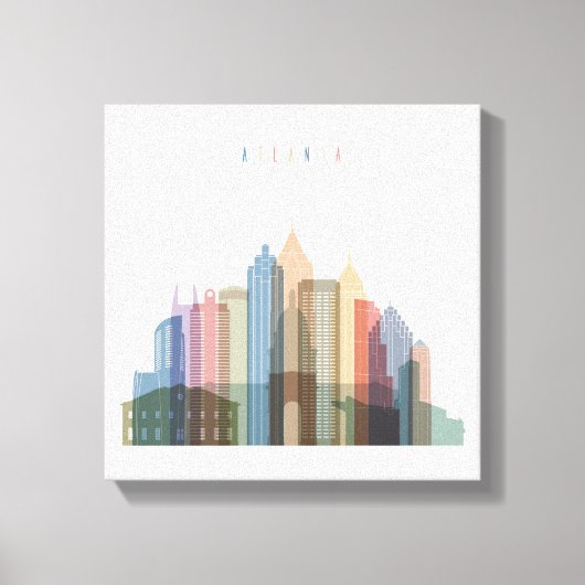 Toile Atlanta, Géorgie | Skyline (Recto)
