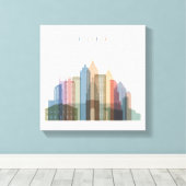 Toile Atlanta, Géorgie | Skyline (Insitu (Plancher de Bois))