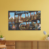 Toile Atlantic City, New Jersey - Scènes de grandes lett (Insitu(Salon))