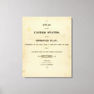 Toile Atlas de page titre des Etats-Unis