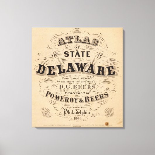 Toile Atlas du Delaware (Recto)