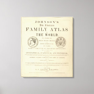 Toile Atlas illustré de la famille de Johnson