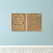 Toile Atlas scolaire avec géographie moderne (Insitu (Plancher de Bois))