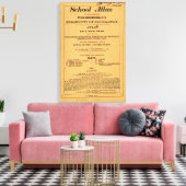 Toile Atlas scolaire, rudiments de géographie de Woodbri (Insitu(Salon))