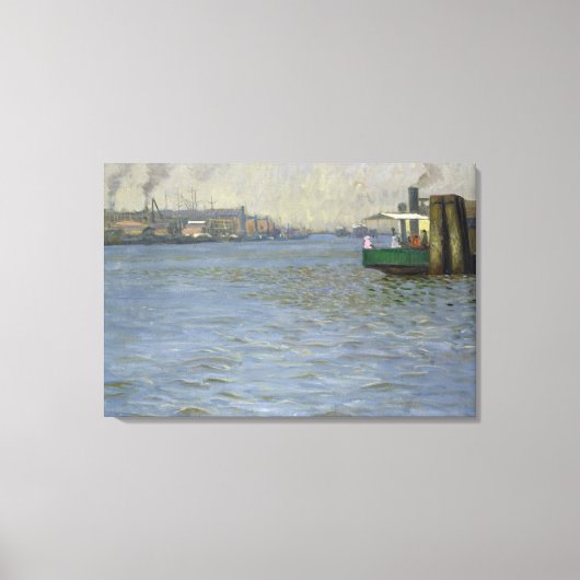 Toile Atmosphère du dimanche sur l'Elbe (Recto)