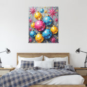 Toile Atomic Age Sparkle: Mid-Century Modern Christmas (Insitu(Chambre))