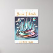 Toile Atomic Futuristic Big Fins Coupe Car (Recto)