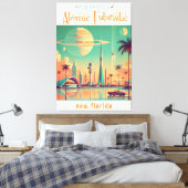 Toile Atomic Futuristic New Florida (Insitu(Chambre))