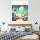 Toile Atomic Futuristic New Florida Apartments (Insitu(Chambre))