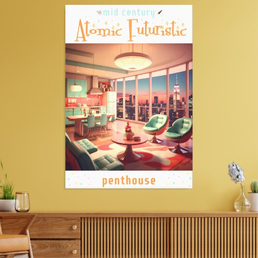 Toile Atomic Futuristic Penthouse Apartment (Insitu(Salon))