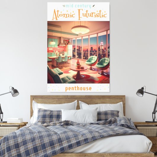 Toile Atomic Futuristic Penthouse Apartment (Insitu(Chambre))