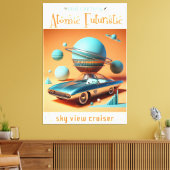 Toile Atomic Futuristic Sky View Cruiser Car  (Insitu(Salon))