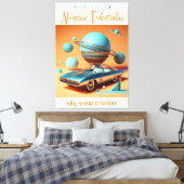 Toile Atomic Futuristic Sky View Cruiser Car  (Insitu(Chambre))