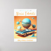 Toile Atomic Futuristic Sky View Cruiser Car  (Recto)