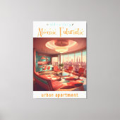 Toile Atomic Futuristic Urban Apartment (Recto)