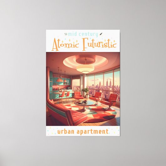 Toile Atomic Futuristic Urban Apartment (Recto)