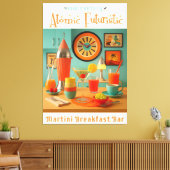 Toile Atomic Retro Futuristic Martini Breakfast Bar (Insitu(Salon))