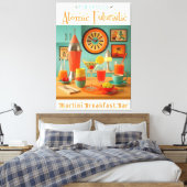 Toile Atomic Retro Futuristic Martini Breakfast Bar (Insitu(Chambre))