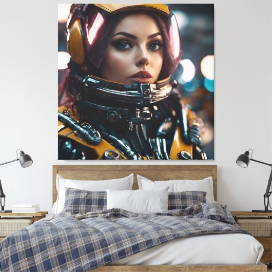 Toile Atompunk Woman (Insitu(Chambre))