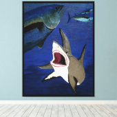 Toile Attaque au thon blanc (Insitu (Plancher de Bois))