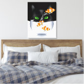 Toile Attaque de collation de chat Kitty (Insitu(Chambre))