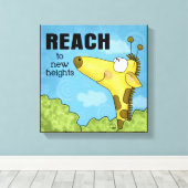 Toile Atteindre New Heights Giraffe (Insitu (Plancher de Bois))