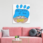 Toile Attention au chat (Insitu(Salon))