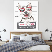 Toile Attention Au Chien | Cadeaux Pour Propriétaire De  (Insitu(Chambre))