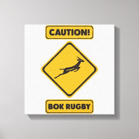 Toile Attention - SpringBoks traversant (Recto)