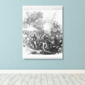 Toile Atterrissage de De Soto en Floride (Insitu (Plancher de Bois))