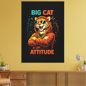 Toile Attitude de gros chat (Insitu(Salon))