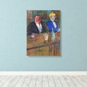 Toile Au Bar de Toulouse Lautrec, Art Vintage (Insitu (Plancher de Bois))