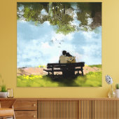 Toile Au bord du lac (Insitu(Salon))