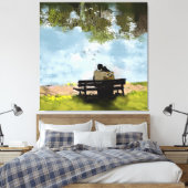 Toile Au bord du lac (Insitu(Chambre))