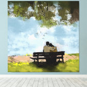 Toile Au bord du lac (Insitu (Plancher de Bois))